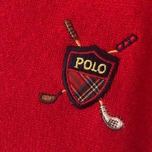Polo by Ralph Lauren Sweaters - red polo v neck Polo by Ralph Lauren Sweaters - red polo v neck